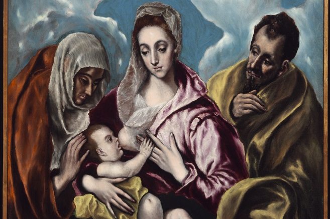 El Greco: A Szent Család Szent Annával