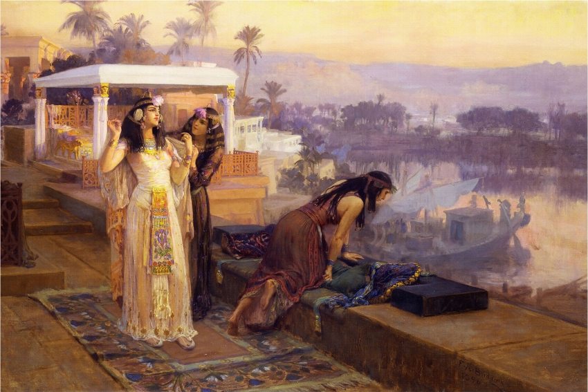 Kleopátra  Frederick Arthur Bridgman festményén