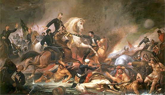 a Paraguay-i csata festményen