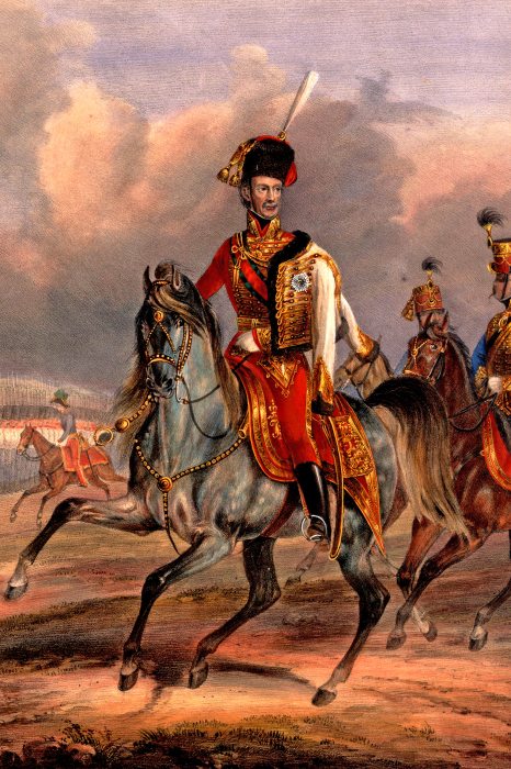 József nádor lovon Dietrich Monten festményén
