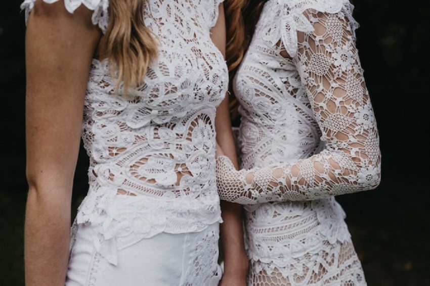 Bálint Sára-tervezte esküvői ruhák újrahasznosított csipkékből