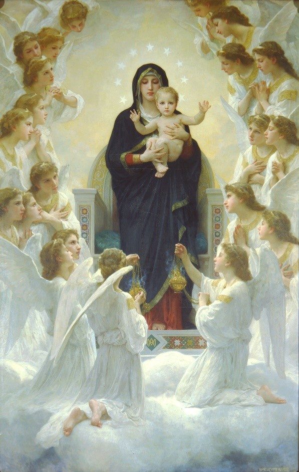 W. A. Bouguereau: A Szűz angyalokkal (1900)