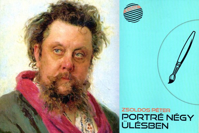 Muszorgszkij arcképe és a könyv borítója