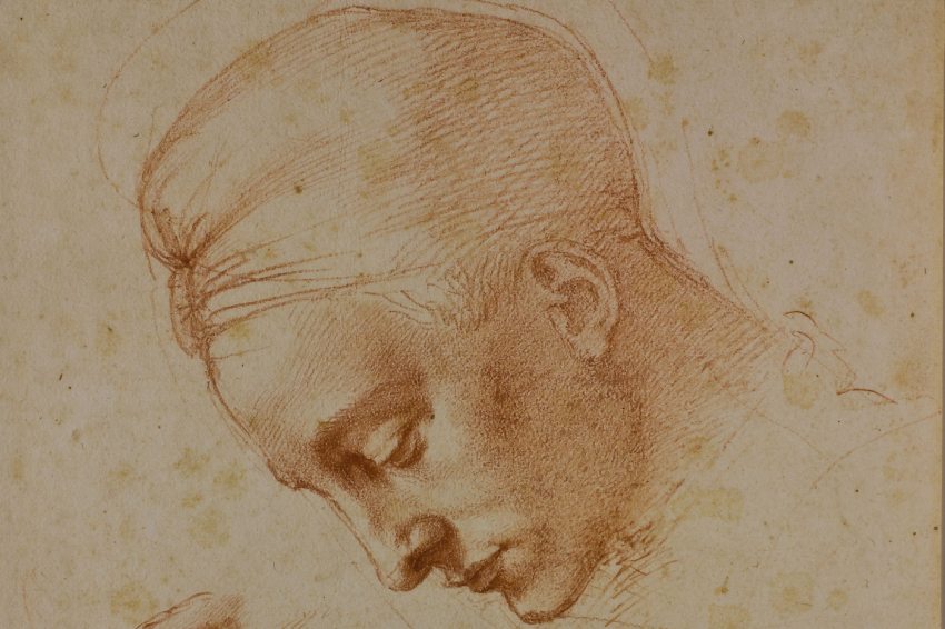 Michelangelo Buonarroti: Fejtanulmány/Studies for a Head, 1529–1530 körül