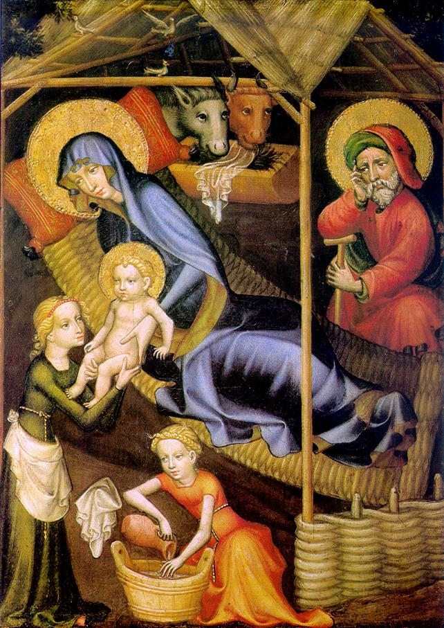 Salzburgi mester: Jézus születése, 1400 körül