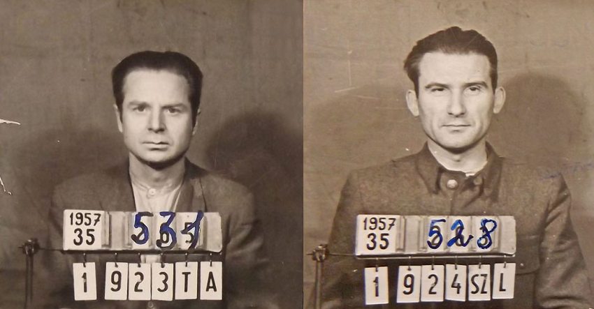 Tomasovszky András és Szilágyi László'56-os hősök börtönfotói