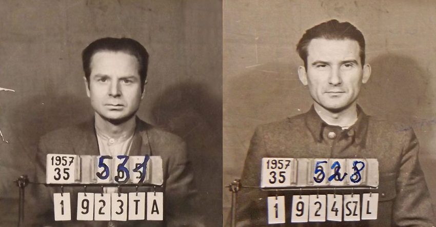 Mug shot of András Tomasovszky and László Szilágyi