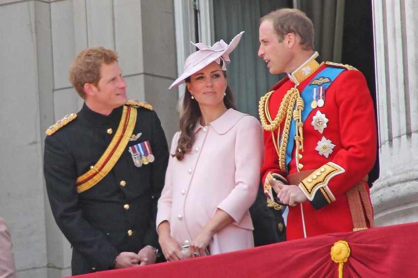 Harry és Vilmos herceg Katalin hercegnével