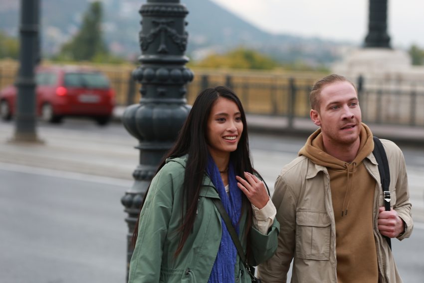 Nari Nguyen és Koltai-Nagy Balázs Az almafa virága film forgatásán