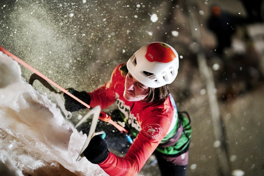Ernő Róbert Seregi ice climbing