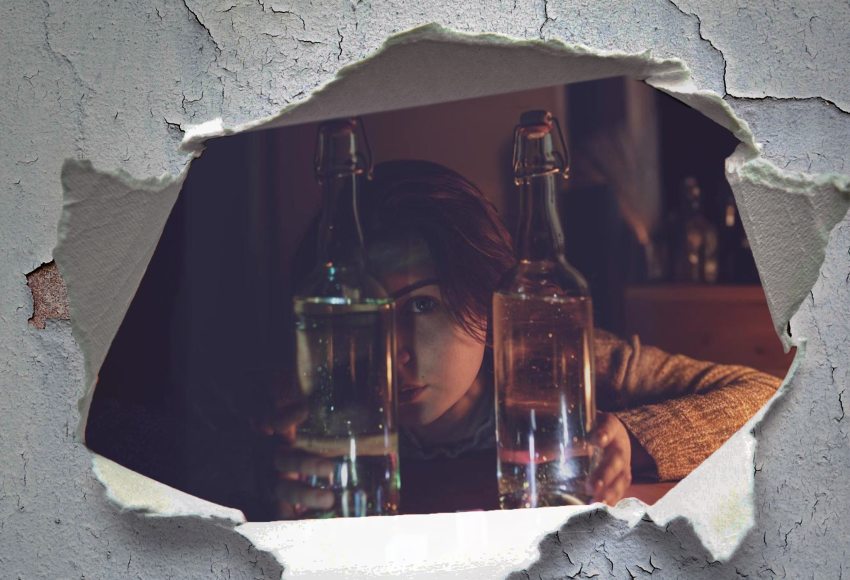 alkoholizmus témához illusztráció