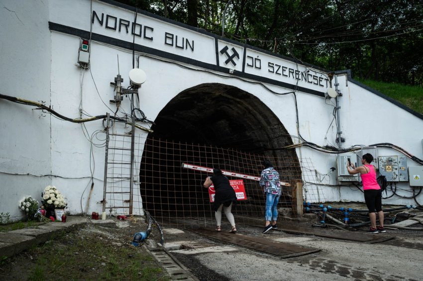 a parajdi sóbánya bejárata
