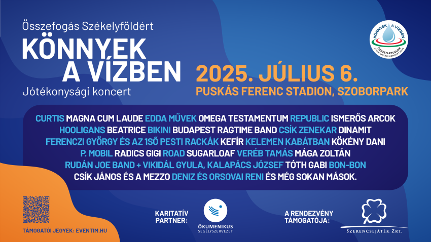 parajdi sóbánya katasztrófa károsultakért szervezett koncert plakátja
