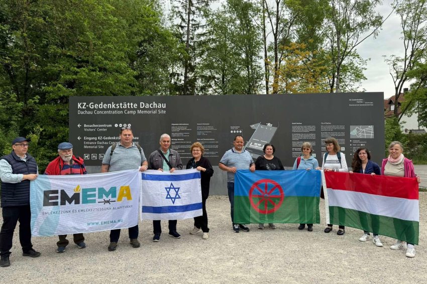 roma holokauszt emléknap során zarándoklat Auschwitz-Birkenauba