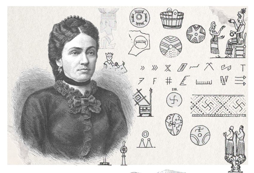 Torma Zsófia régész egy illusztráción