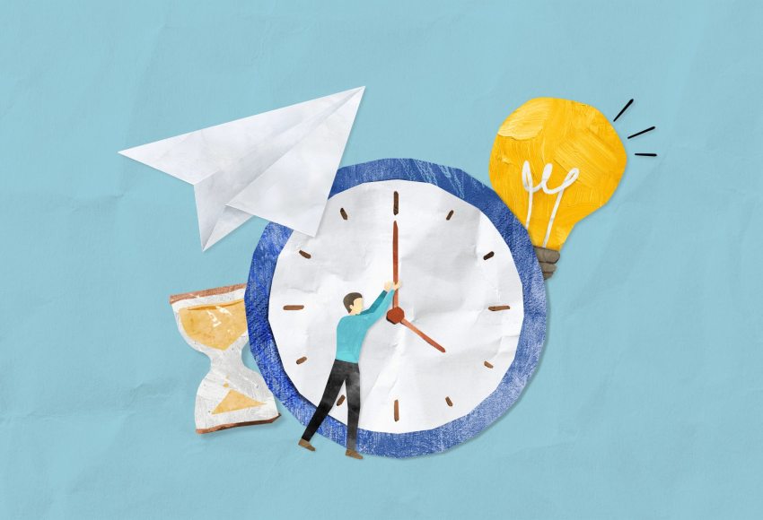 hatékony időgazdálkodás témájú cikkhez óra rajz