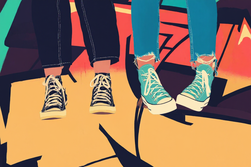 kamasz gyerekek (rajz)