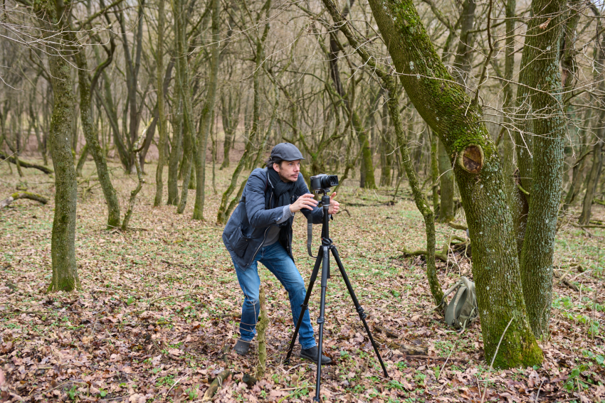 Kállai Márton fotózás közben