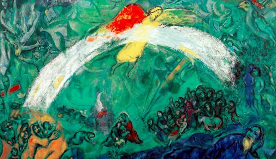 Marc Chagall (1887-1985): Noé és a szivárvány. Olaj, lenvászon, 1966. Kép: Profimedia - Red Dot