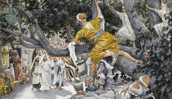 Jézus és Zákeus James Tissot festményén