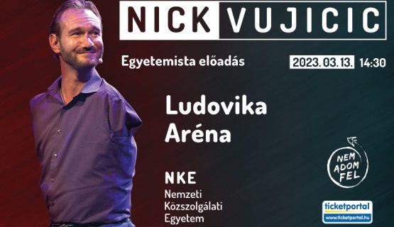 Nick Vujicic magyarországi előadásának plakátja