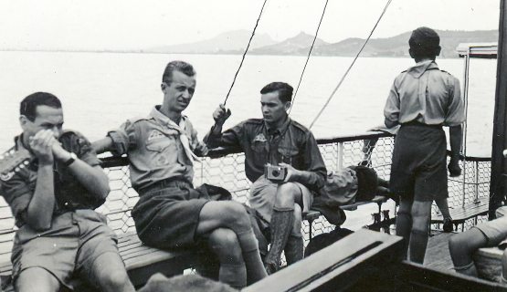 Cserkészek hajóznak a Balatonon 1939-ben 
