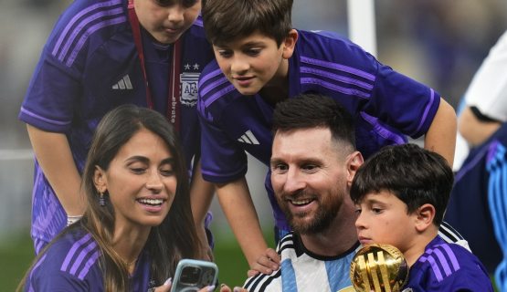 Messi és családja 2022-ben 