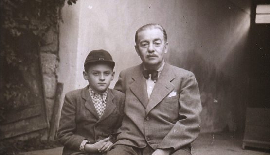 Csák György nagyapjával