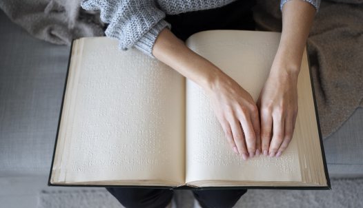 braille írás füzetben