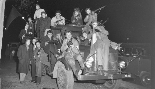 Hungarian revolutioners in 1956