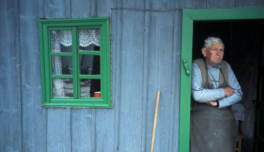A craftsman on his doorstep in Korond