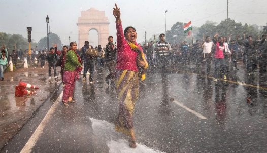 India tüntetés