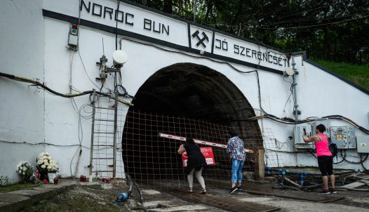 a parajdi sóbánya bejárata