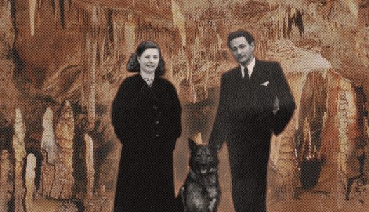 Szemlő hegyi barlangot is bejáró barlangász házaspár