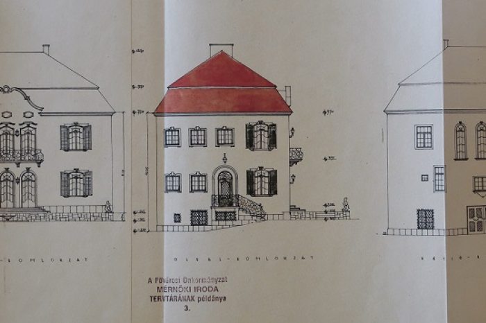 Photo: Façade drawing of the villa – The Picture is owned by the Wastl-Korani family