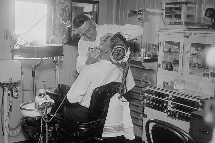 fogorvosi rendelő a Vipeholm-kísérlet idején