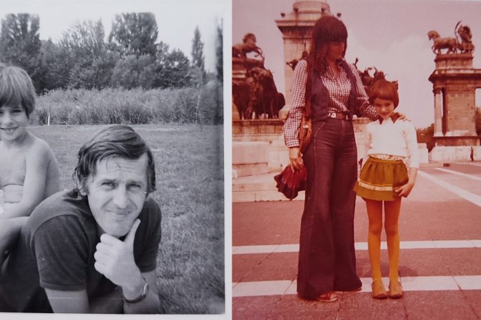Simonovics Ildikó szüleivel
