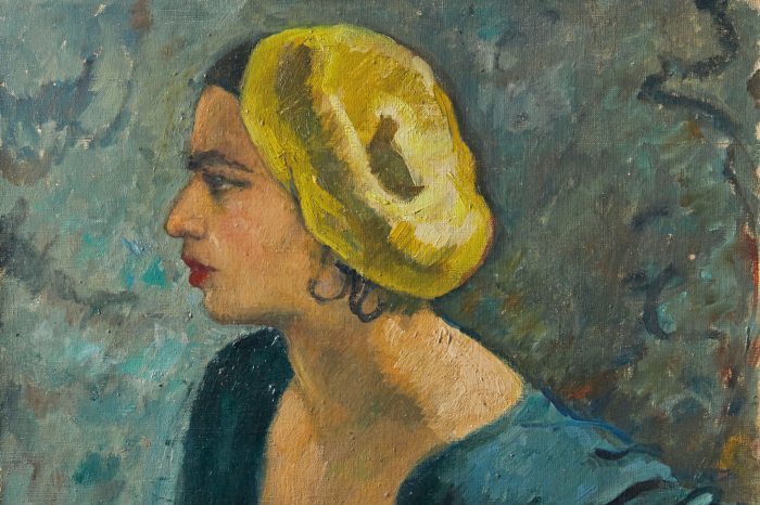 Amrita Shér-Gil's self-portrait, segment