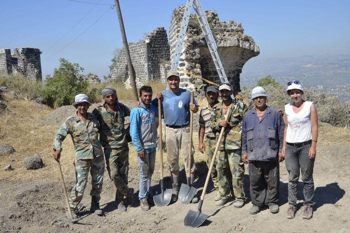 Balázs Major and the archeologist team