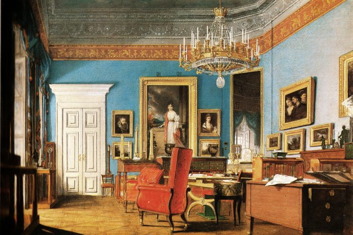 Metternich irodája egy festményen
