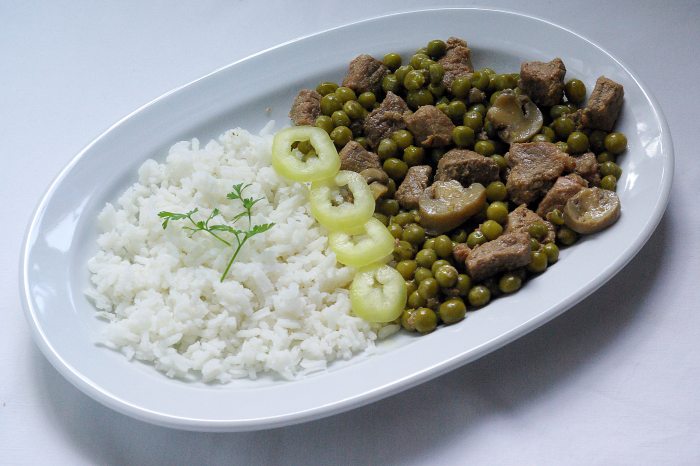 zöldborsó ragu