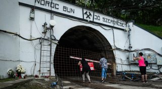 a parajdi sóbánya bejárata