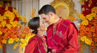 thai-magyar házaspár esküvőjükön