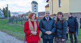 Zsejke Jámbor-Miniska, author of the article with the Ambassador of Poland in Hungary and his companion