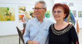Agria Park galéria létrehozója, Teleki Klára és férje