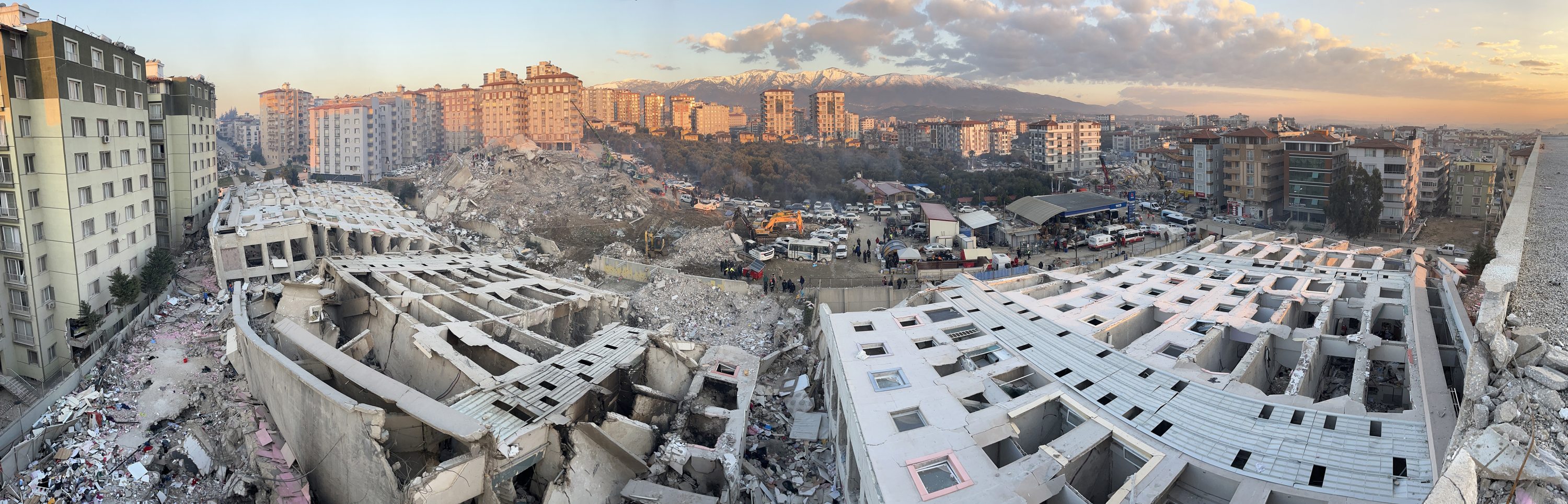 Scenery after the earthquake in Turkey