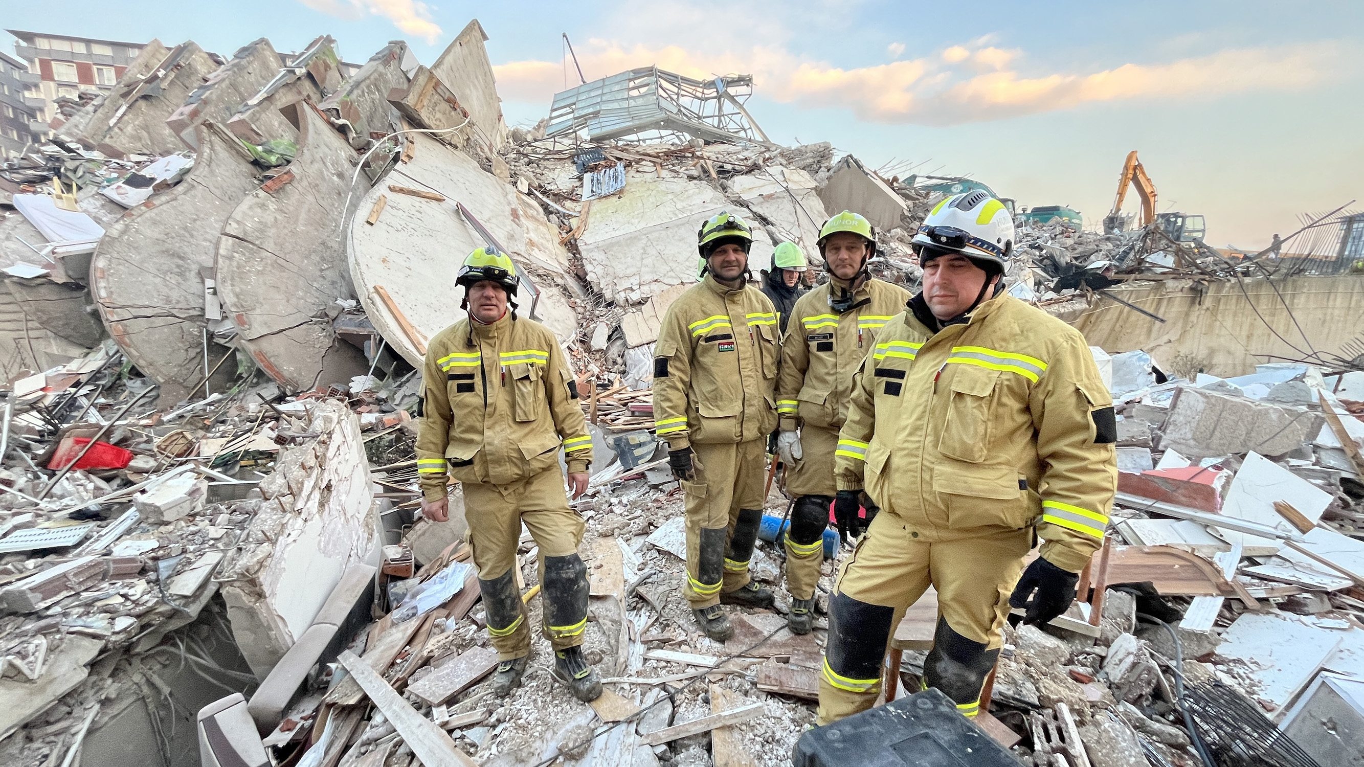 Hungarian rescue team in Turkey