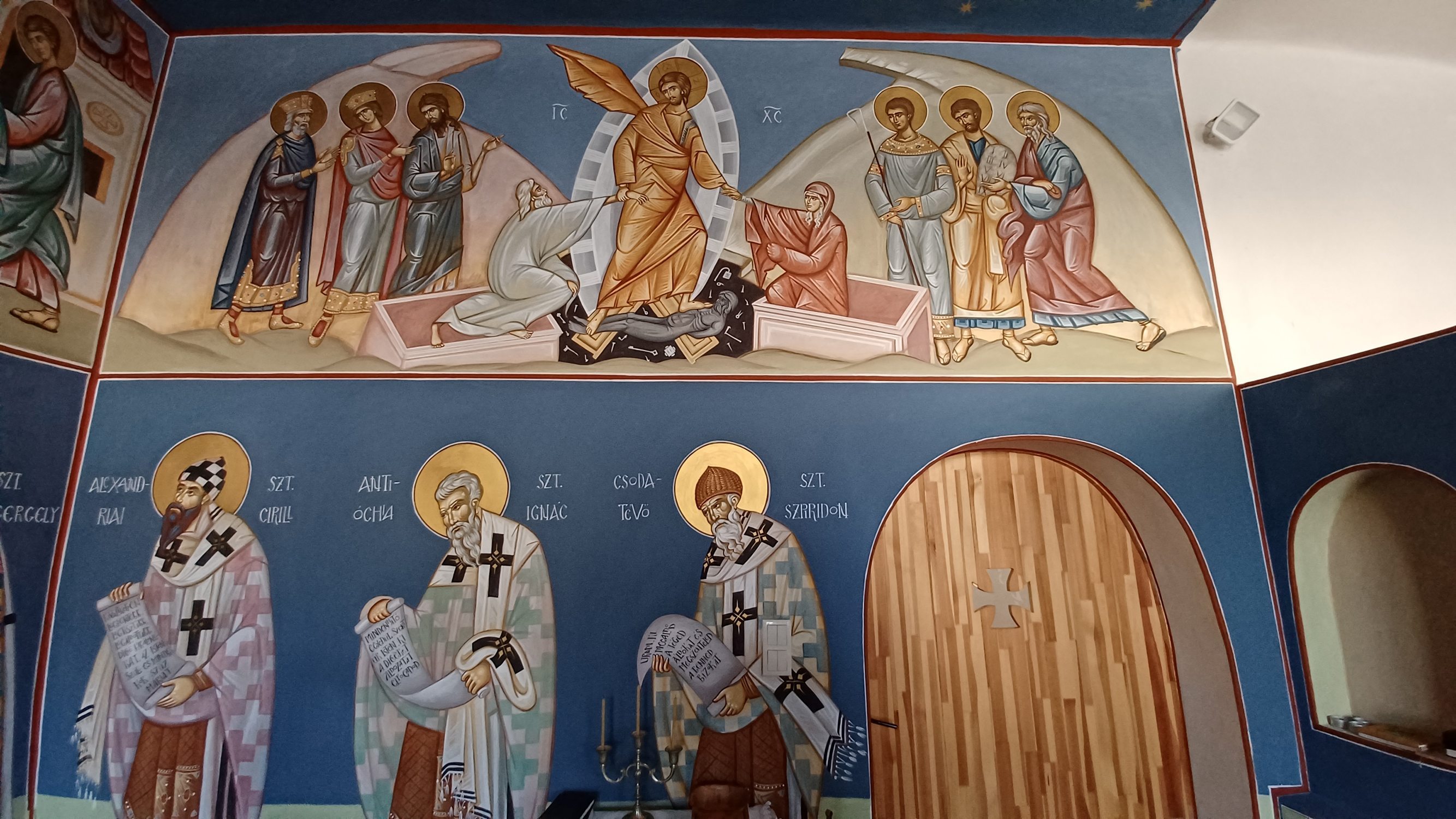 A mural in the Greek Catholic Chapel