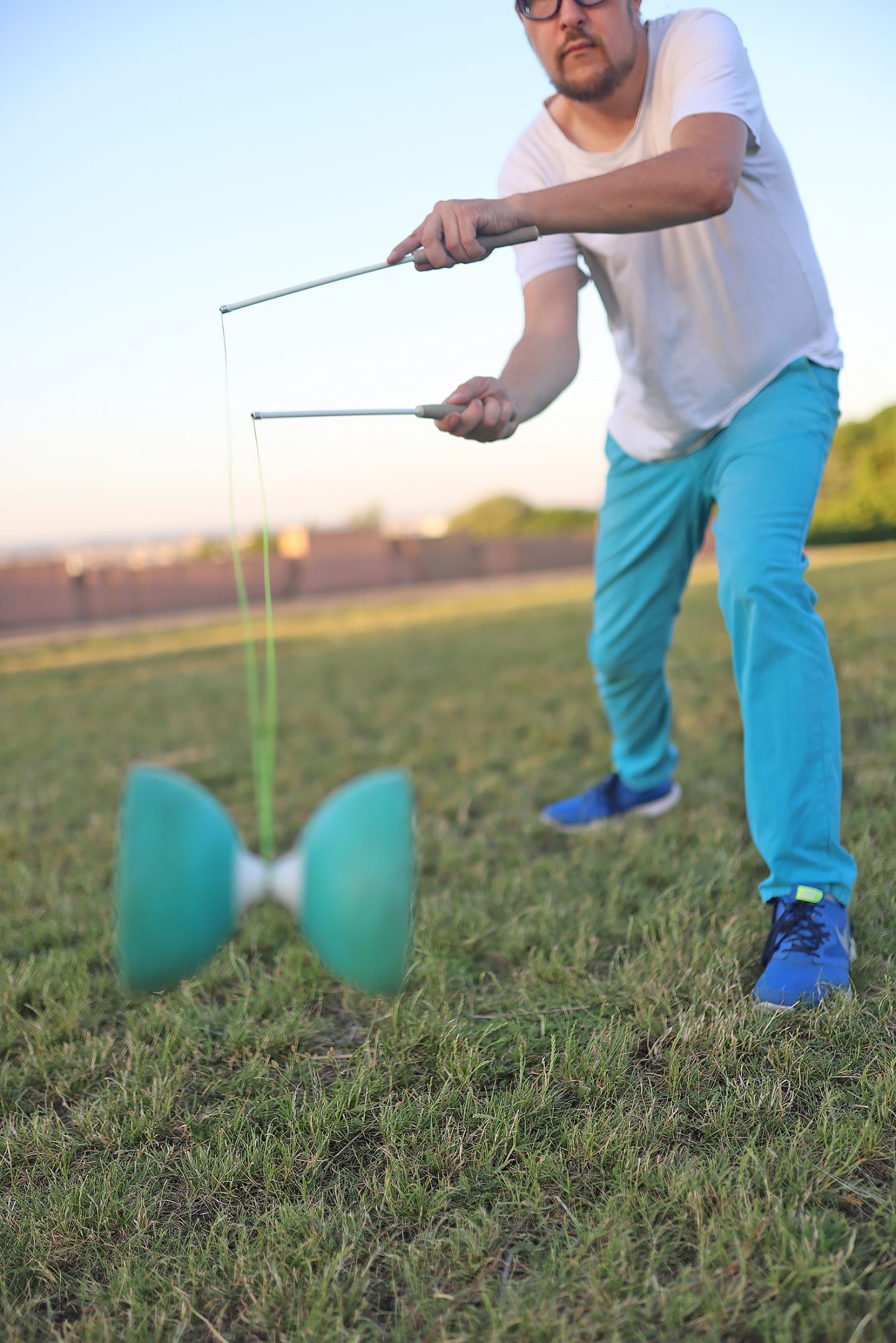 Bendegúz Pál L. with a yoyo