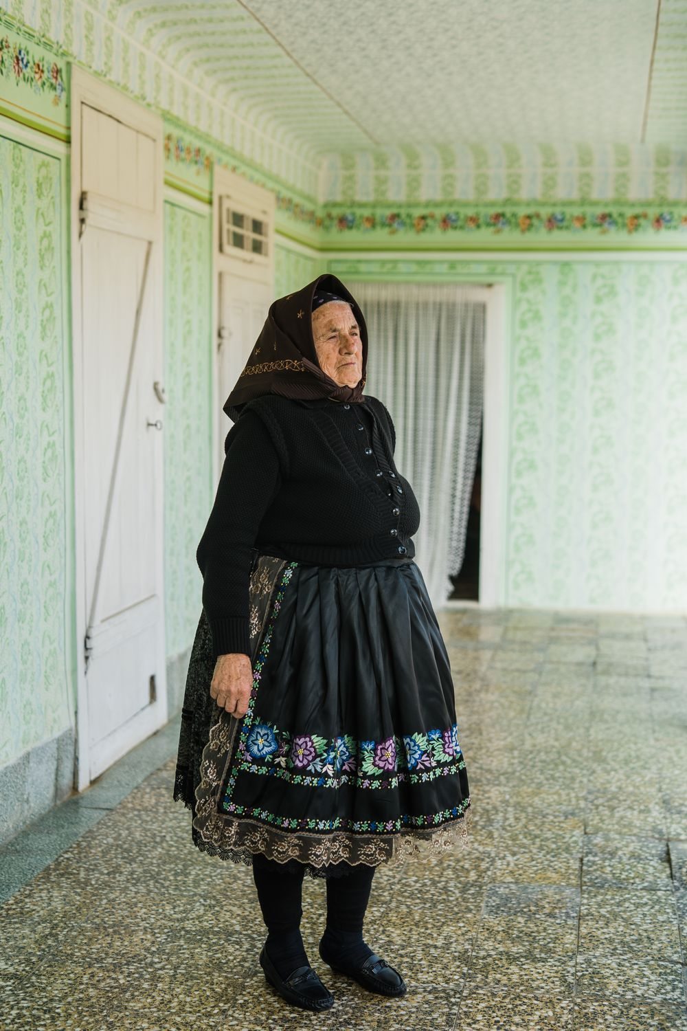 Swabian lady in traditional attire